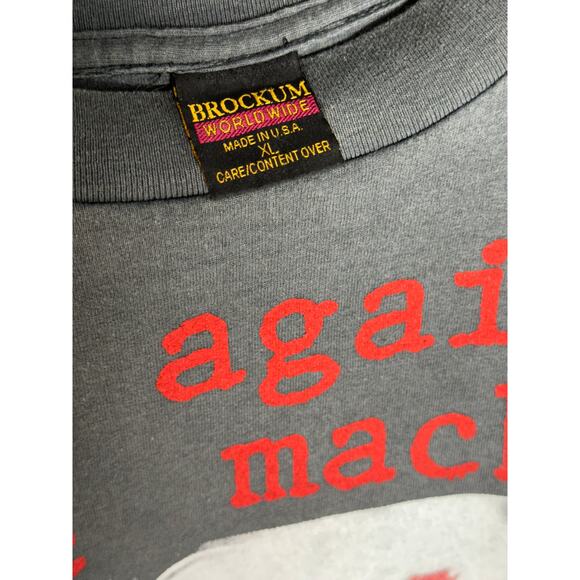 Rage Against the Machine "Live 1993" Vintage Reprint Single Stitch T-shirt - Picture 6 of 6